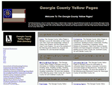 Tablet Screenshot of georgiacountyyellowpages.com